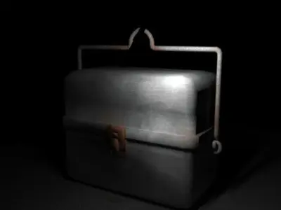 Metal Lunch Box Free low-poly 3D model