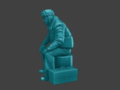 Actual Male Truck Driver AMTD 003 3D print model