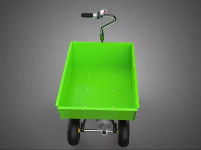 GARDEN AGRICULTURAL FARM ELECTRIC CART WAGON TROLLEY WHEELBARROW 3D model