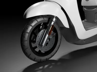 Electrical Motorcycle 3D model