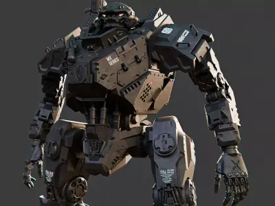 Fighter Mech  3D model
