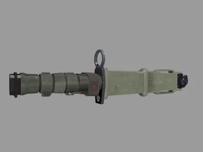 Knife Bayonet 490 Low-poly 3D model
