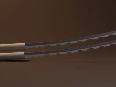 Demon slayer inosuke katana  Free 3D model