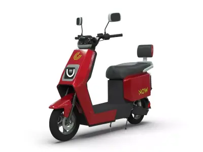 Electric scooter 3D model 4