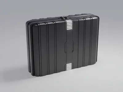 Sci-Fi Case 2 Low-poly 3D model