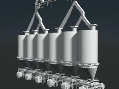 Industrial machine 3D Model Pack