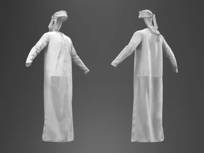  Omani Thobe with Keffiyeh 