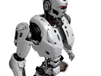 Damaged Robot Torso 3D Model 3D model