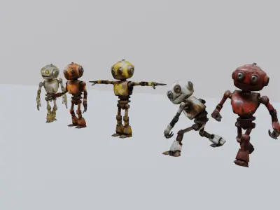 Post-Apocalyptic Robot 3D model