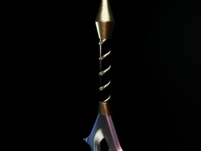StarSword sword Low-poly 3D model