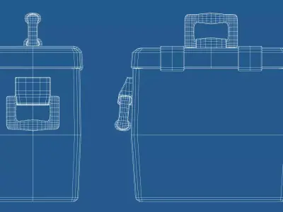 Stylized Ammo Box - Game Ready 3D Prop Low-poly 3D model