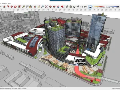 Sketchup Commercial Complex C3 3D model