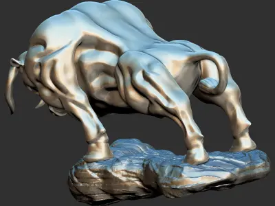 Bull Statue Free 3D model