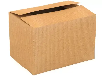 Cardboard Box 01 3D model