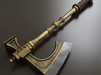 Collection of fantasy combat weapons 3D Model Pack