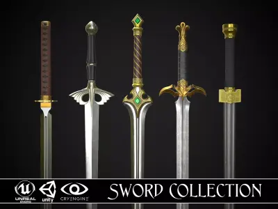 Sword Collection A1 3D Model Pack