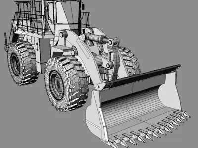 Wheel loader Komatsu  WA900 3D model
