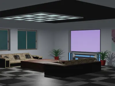 Living room 3D model
