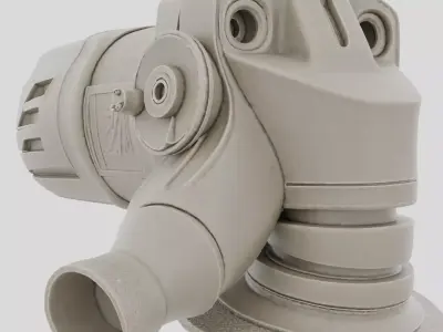 Metal Angle Grinder Tool for 3D print Low-poly 3D model