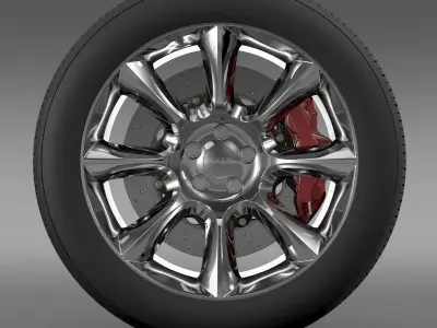 Dodge Challenger SRT wheel 3D model
