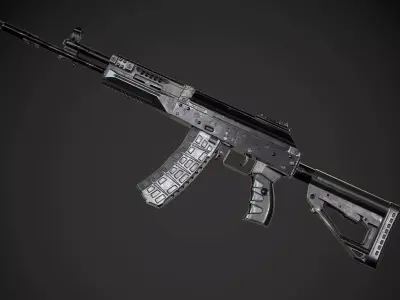 FPS AK-12 AAA PBR Game Ready Weapon Asset Low-poly 3D model