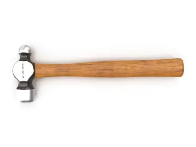 16 Ounce Ballpen Hickory Hammer Low-poly 3D model