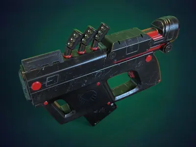 sci-fi Hand gun 3D model