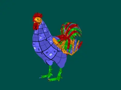 Rooster 3D model purchase