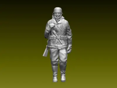 German soldier 3D print model 6