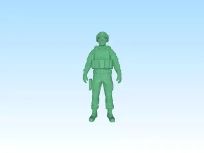 Soldier 3D  3D print model