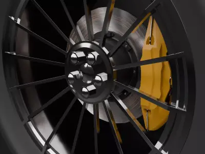 wheel 3D model by CodeByte from CGTrader (PBR)