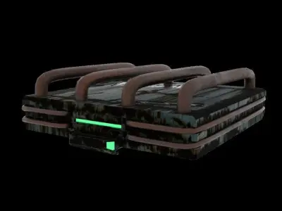 Sci Fi Mini Ship Low-poly 3D model