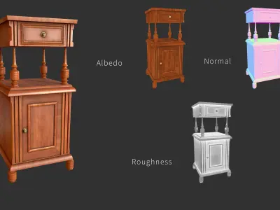 Victorian Smoking Stand 3D model