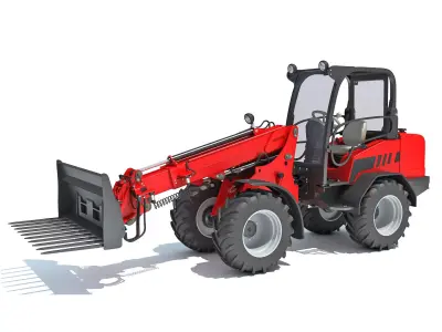 Grab Bucket Telehandler 3D model