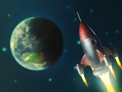 Iron Rocket Free 3D model