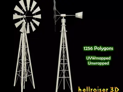 Windmill Low-poly 3D model purchase