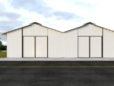 Industrial Shed Hanger 3D model