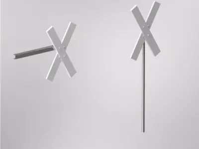 Diagonal cross set   3D print model