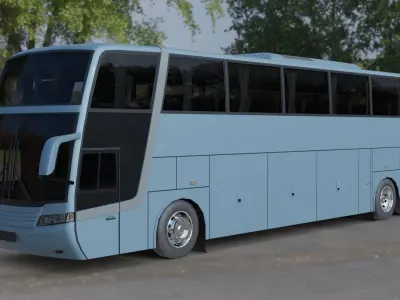 Busscar Jum Buss 400p Low-poly 3D model