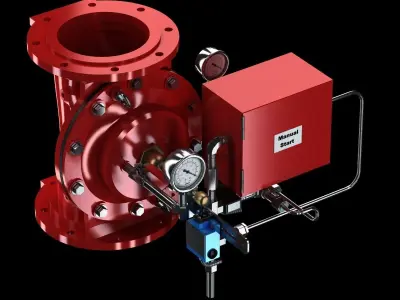 Electric Controlled Valve 3D model