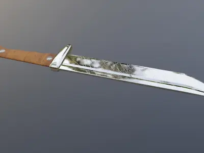 Hunting knife Free 3D model buy