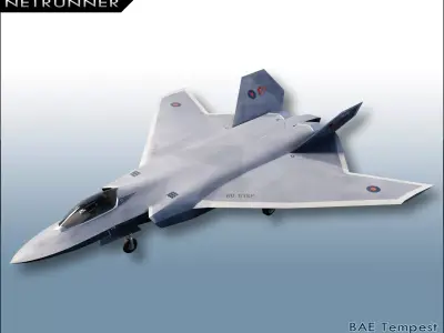 BAE Tempest Low-poly 3D model