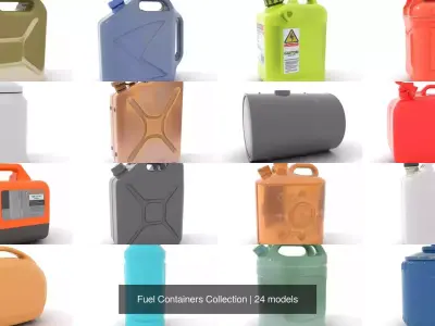 Fuel Containers Collection 3D Model Pack