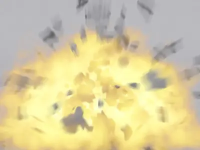 Bomb 3D Model With Exploding Animation Low-poly 3D model