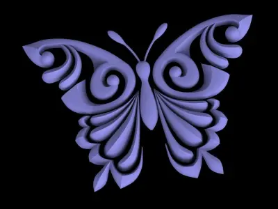 butterfly Low-poly 3D model buy