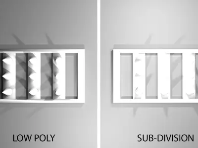 Military Barricade - Ground Spikes 3D model
