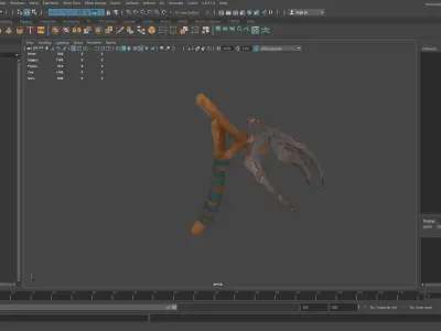 Lowpoly Weapon Pitchfork - Game Ready - Textured PBR Low-poly 3D model