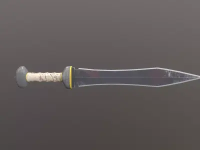 Gladius sword Low-poly 3D model
