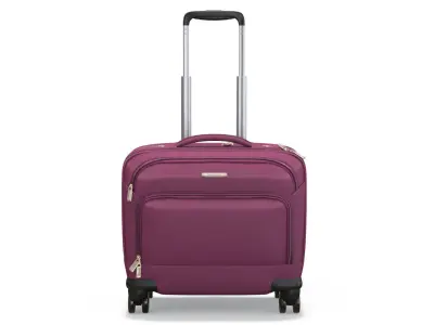 Wheeled Travel Suitcase Purple 3D model
