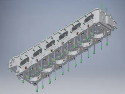 Engine head  3d model 3D model